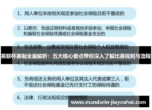 英联杯赛制全面解析：五大核心要点带你深入了解比赛规则与流程